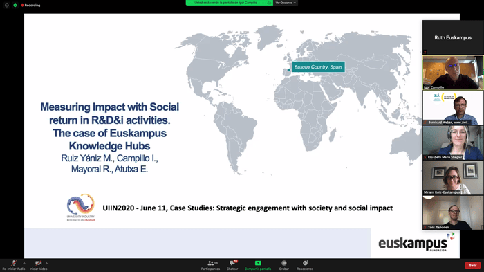 Euskampus participates in the last University Industry Interaction UIIN Conference